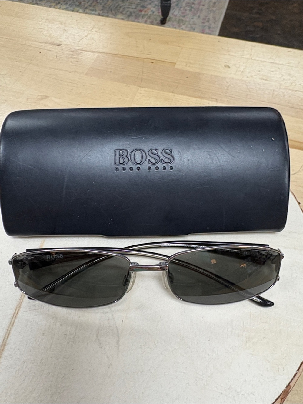 Hugo Boss Black Case with Silver Frame Sunglasses